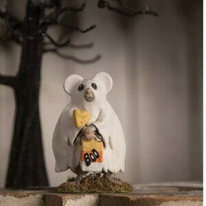 Bethany Lowe Ghostie Timmy Halloween Mouse Ghost Figurine 3" NEW